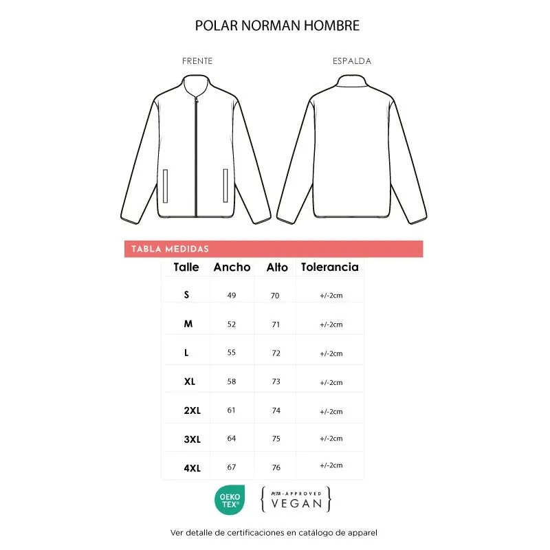 Ropa y Accesorios | Polar Hombre Norman con logo | Regalos Corporativos Personalizados