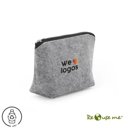 Neceser y Bananos Personalizados | Necessaire de fieltro Felt con logo | Regalos Corporativos Personalizados