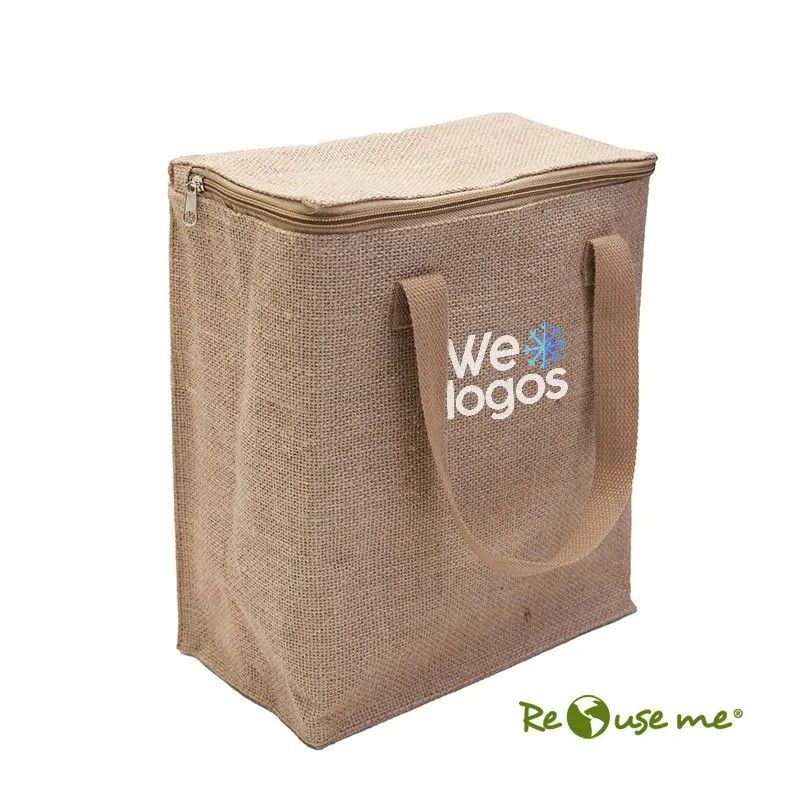 Coolers y Loncheras | Cooler de Yute 9 Litros con logo | Regalos Corporativos Personalizados