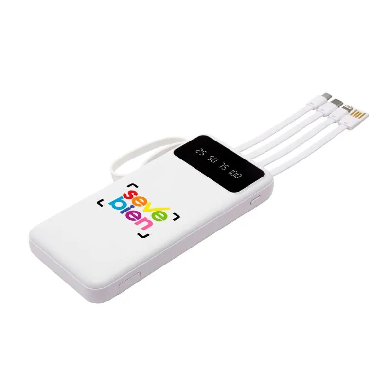 Power Banks Personalizados | PowerBank multipuerto Michigan con logo | Regalos Corporativos Personalizados